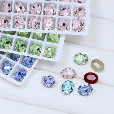 DZ 3002 6*4mm oval shape crystal fancy stone for nail art DZ 3002 6*4mm oval shape crystal fancy stone for nail art